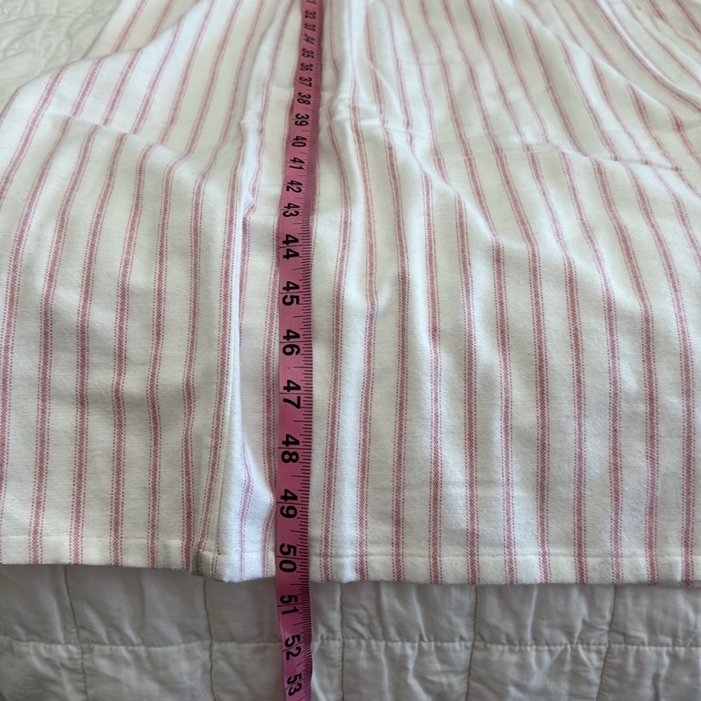 Garnet Hill cotton White and Pink Striped nightgown Sz xs - Picture 4 of 12